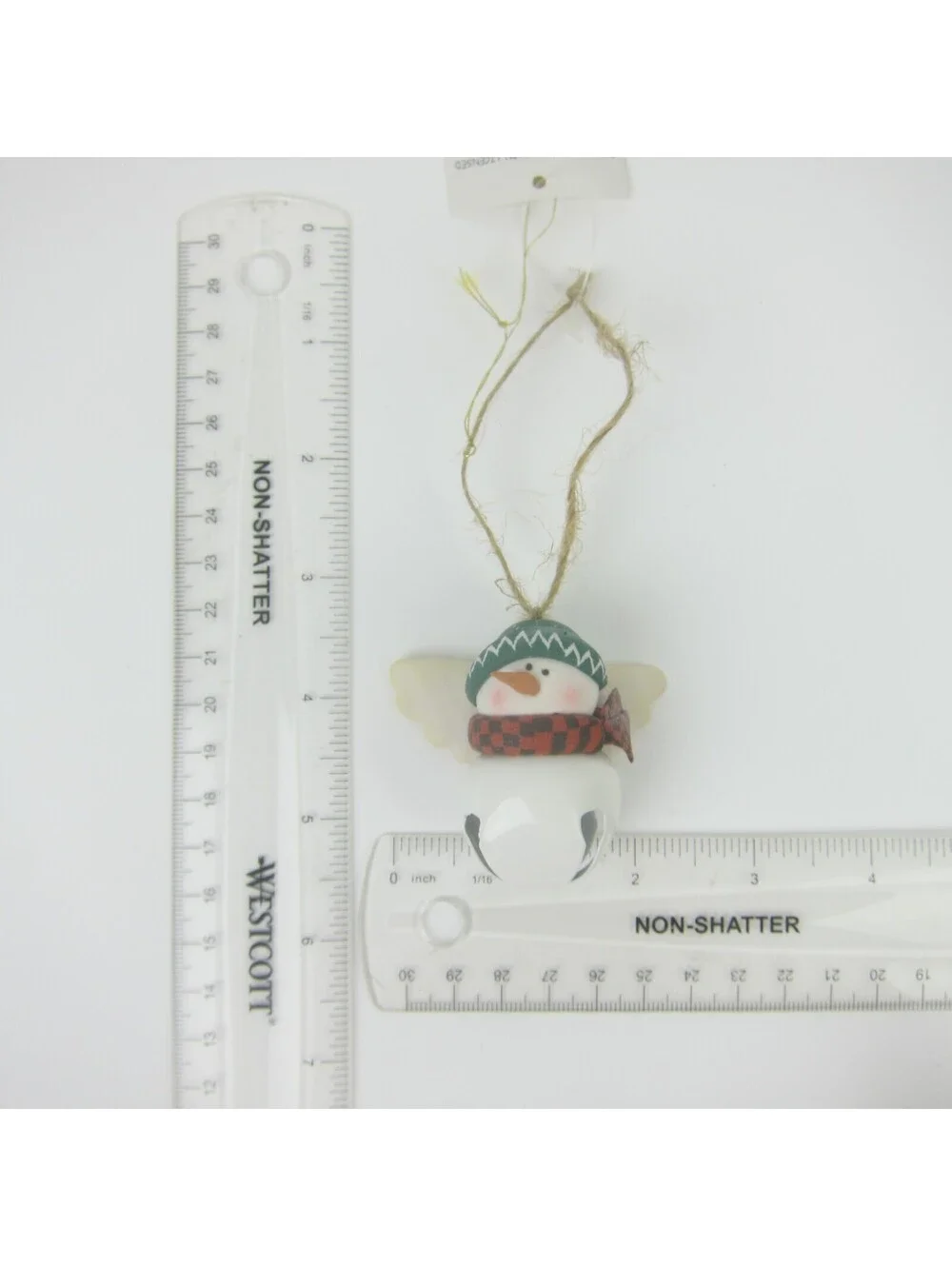 Vintage Snowman Bell Christmas Ornaments Lot of 6 Deb Strain Artist Signed 2005